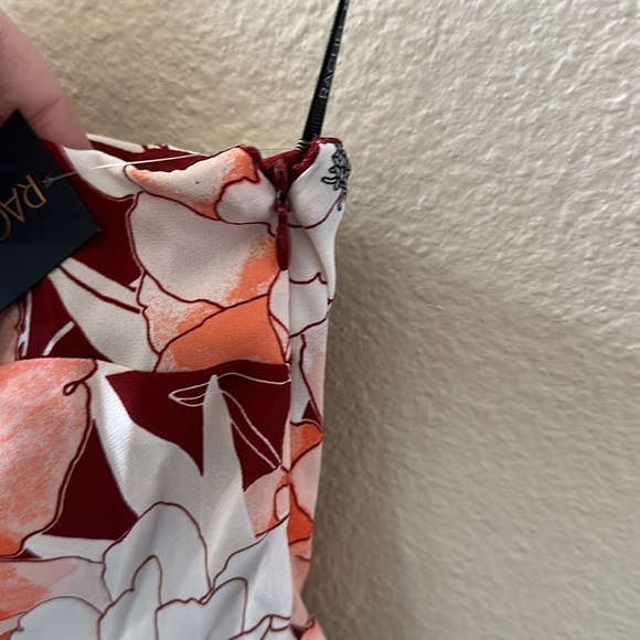 NEW Rachel Rachel Roy Vixen Floral Rita One Shoulder Tiered Ruffle Dress Size 6 - Picture 7 of 12